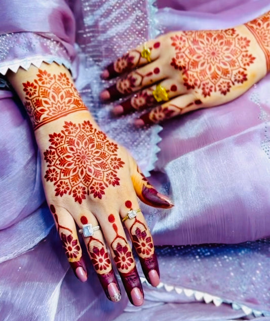15 Imperial Floral Mandala Hand Stencil(single hand)