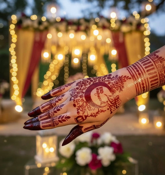 EID MUBARAK CRESCENT STENCIL