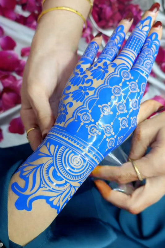 Ornamental Jaal Mehendi Stencil(single hand)- Hand design Design No, 57